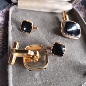 Mens antique cufflink set
